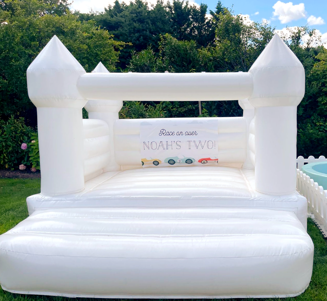 Toddler White Bounce House rental